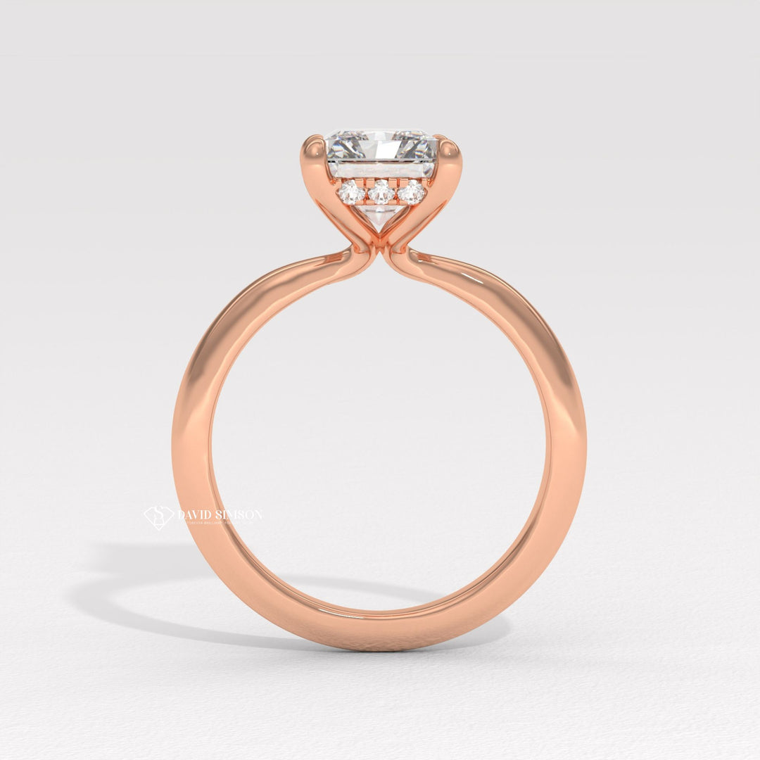 Radiant made-to-order diamond engagement ring, Radiant personalized diamond engagement ring, Radiant exclusive diamond engagement ring, Engagement ring, Diamond engagement ring