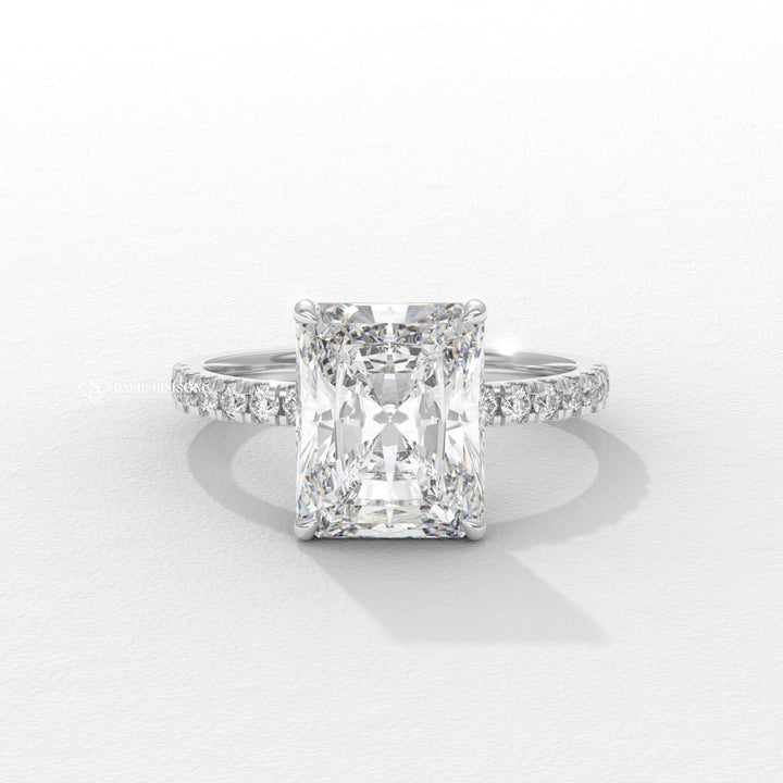 Radiant local diamond engagement ring, Radiant handmade diamond engagement ring, Radiant custom diamond engagement ring, Radiant made-to-order diamond engagement ring, 
