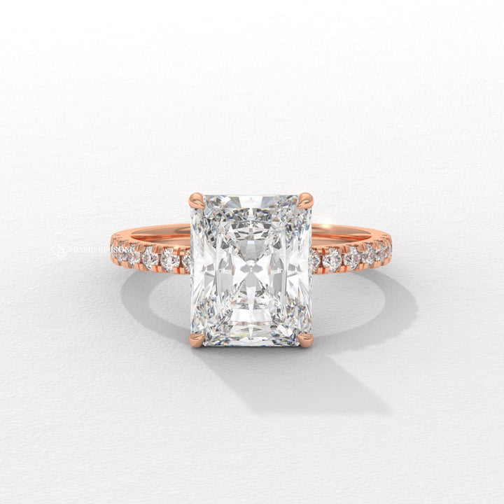 Radiant made-to-order diamond engagement ring, Radiant personalized diamond engagement ring, Radiant exclusive diamond engagement ring, Engagement ring, Diamond engagement ring,