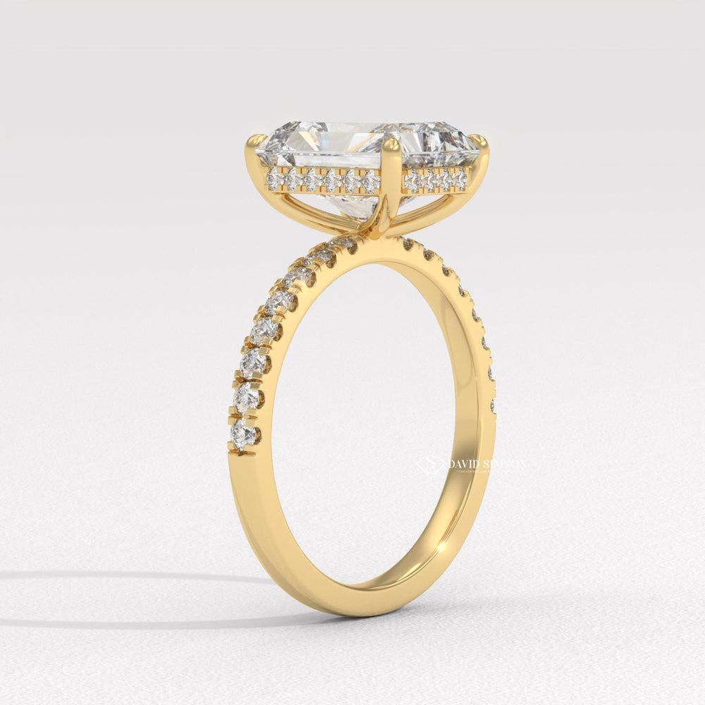 Radiant modern diamond engagement ring, Radiant traditional diamond engagement ring, Radiant princess cut diamond engagement ring, Radiant cushion cut diamond engagement ring,