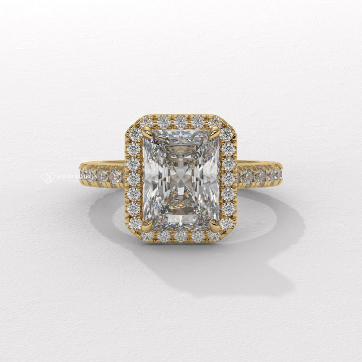 Radiant cushion cut diamond engagement ring, Radiant halo princess cut diamond engagement ring, Radiant brilliant cut diamond engagement ring, 