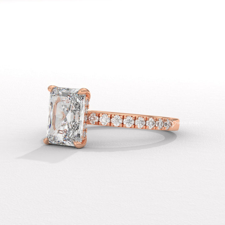 Radiant versatile engagement ring, Radiant ethical engagement ring, Radiant sustainable engagement ring, Radiant conflict-free engagement ring, Radiant lab-grown engagement ring, Radiant natural engagement ring, 