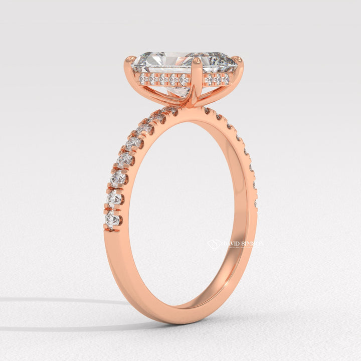 Radiant whimsical engagement ring, Radiant glamorous engagement ring, Radiant sophisticated engagement ring, Radiant trendy engagement ring, Radiant fashionable engagement 