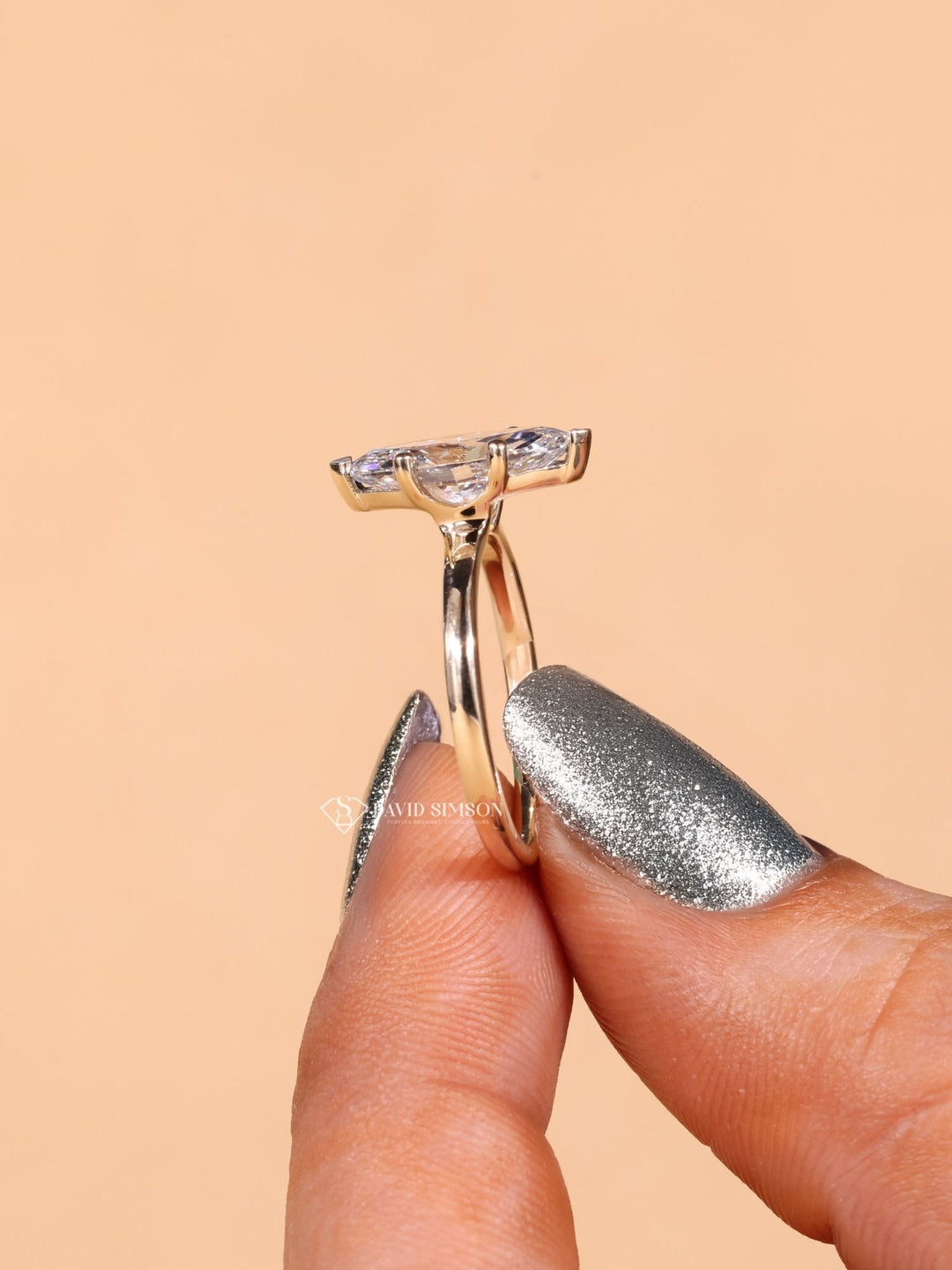 2.50CT-3.50CT Marquise Cut Moissanite Diamond Solitaire Engagement Ring