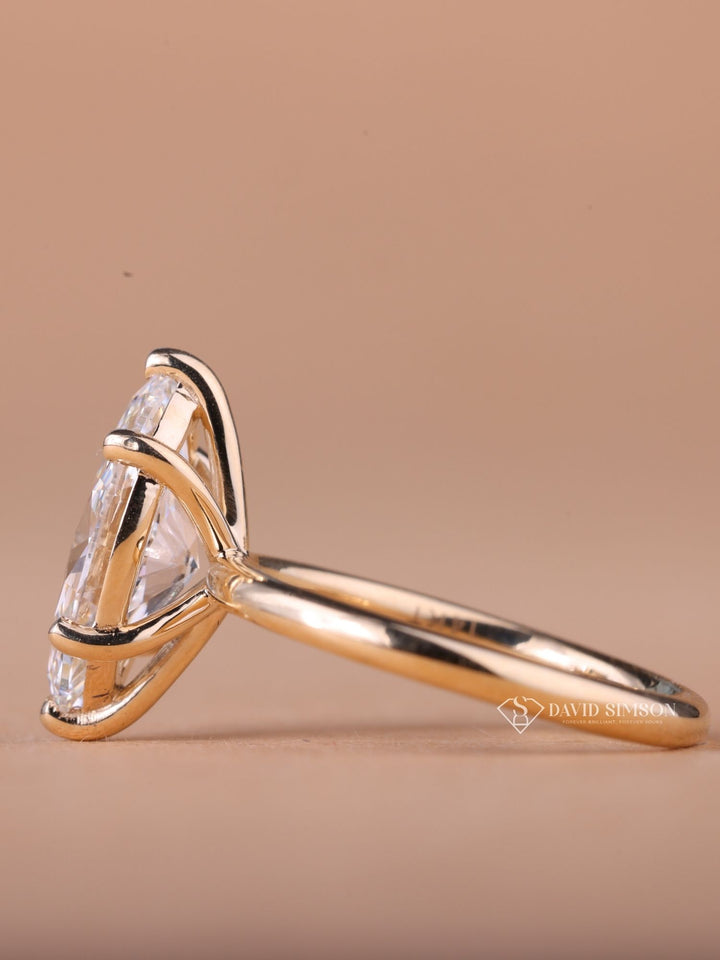 2.50CT-3.50CT Marquise Cut Moissanite Diamond Solitaire Engagement Ring