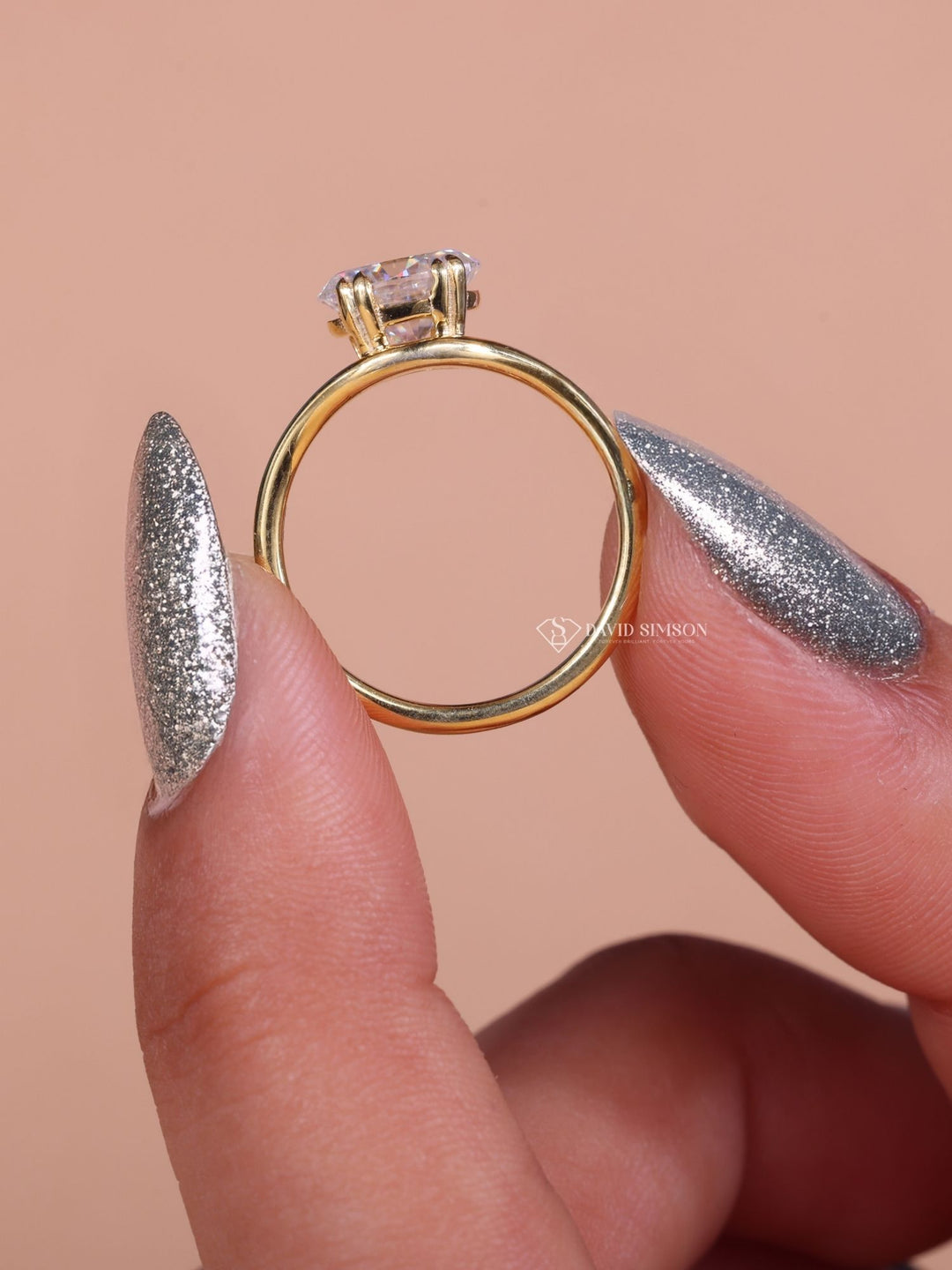 2.50CT-3.50CT East West Oval Cut Moissanite Diamond Wave Engagement Ring