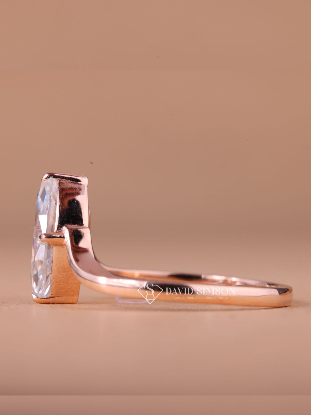 2.0CT-4.0CT Marquise Cut Moissanite Eve Diamond Engagement Ring