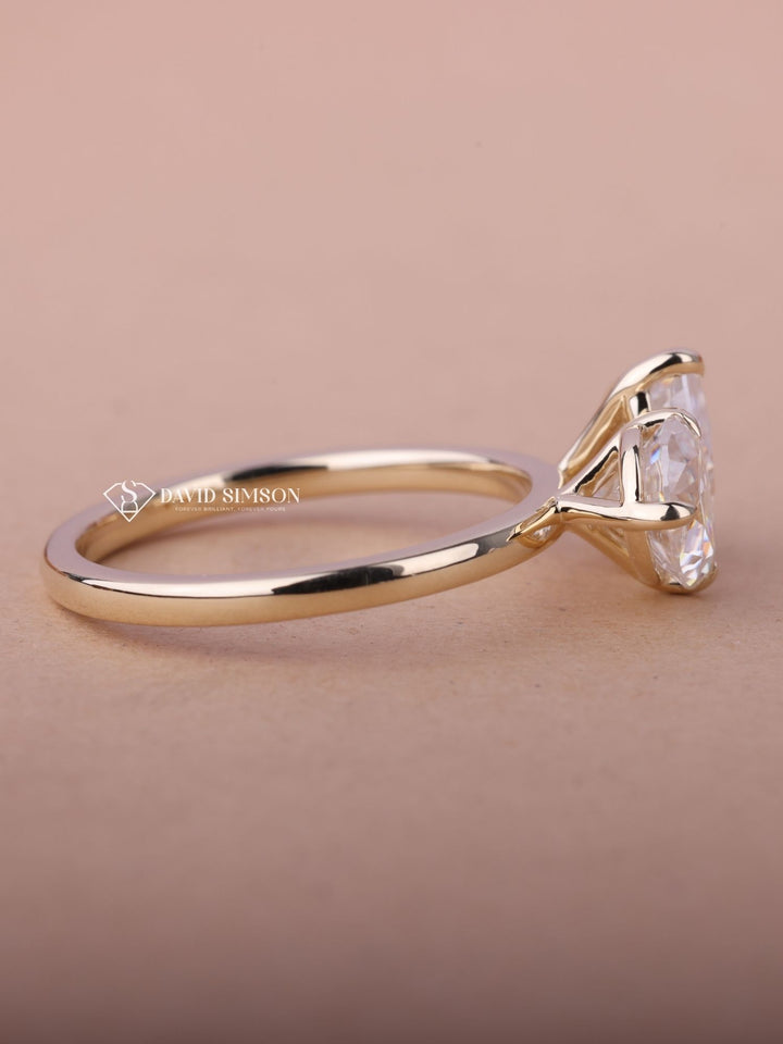 1.50CT-2.50CT Pear Cut Moissanite Toi et Moi Diamond Engagement Ring