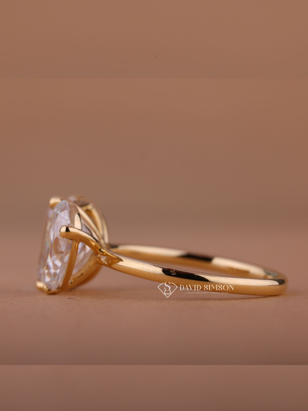 2.50CT Emerald & 2.0CT Pear Cut Moissanite Toi et Moi Diamond Engagement Ring