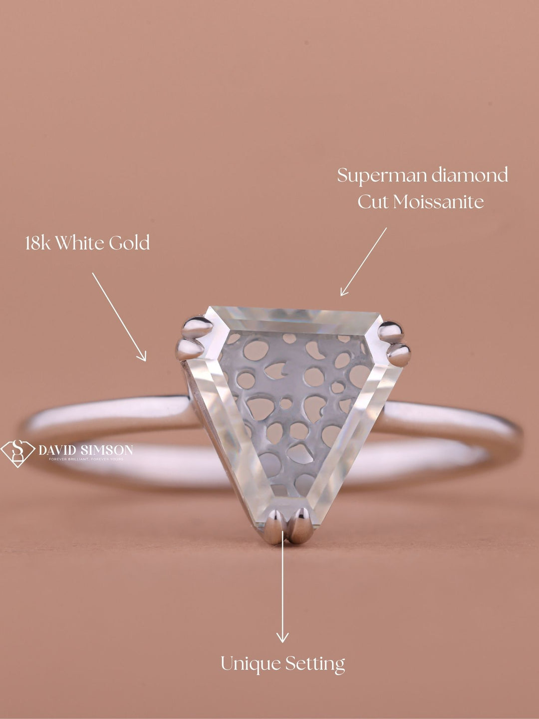 1.0CT-2.0CT Moissanite Supper Hero Diamond Engagement Ring