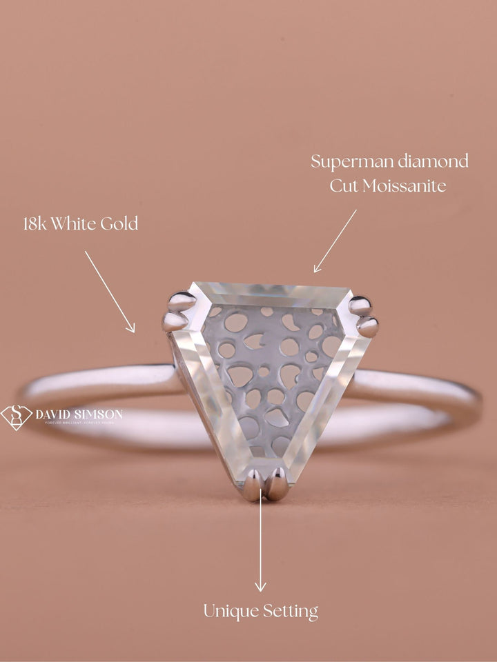 1.0CT-2.0CT Moissanite Supper Hero Diamond Engagement Ring