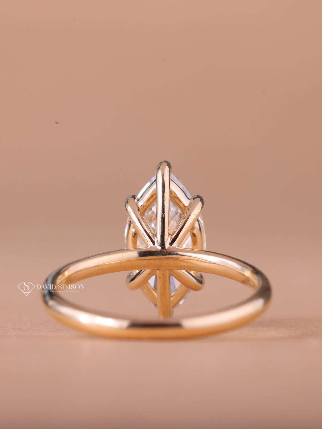 2.50CT-3.50CT Marquise Cut Moissanite Diamond Solitaire Engagement Ring