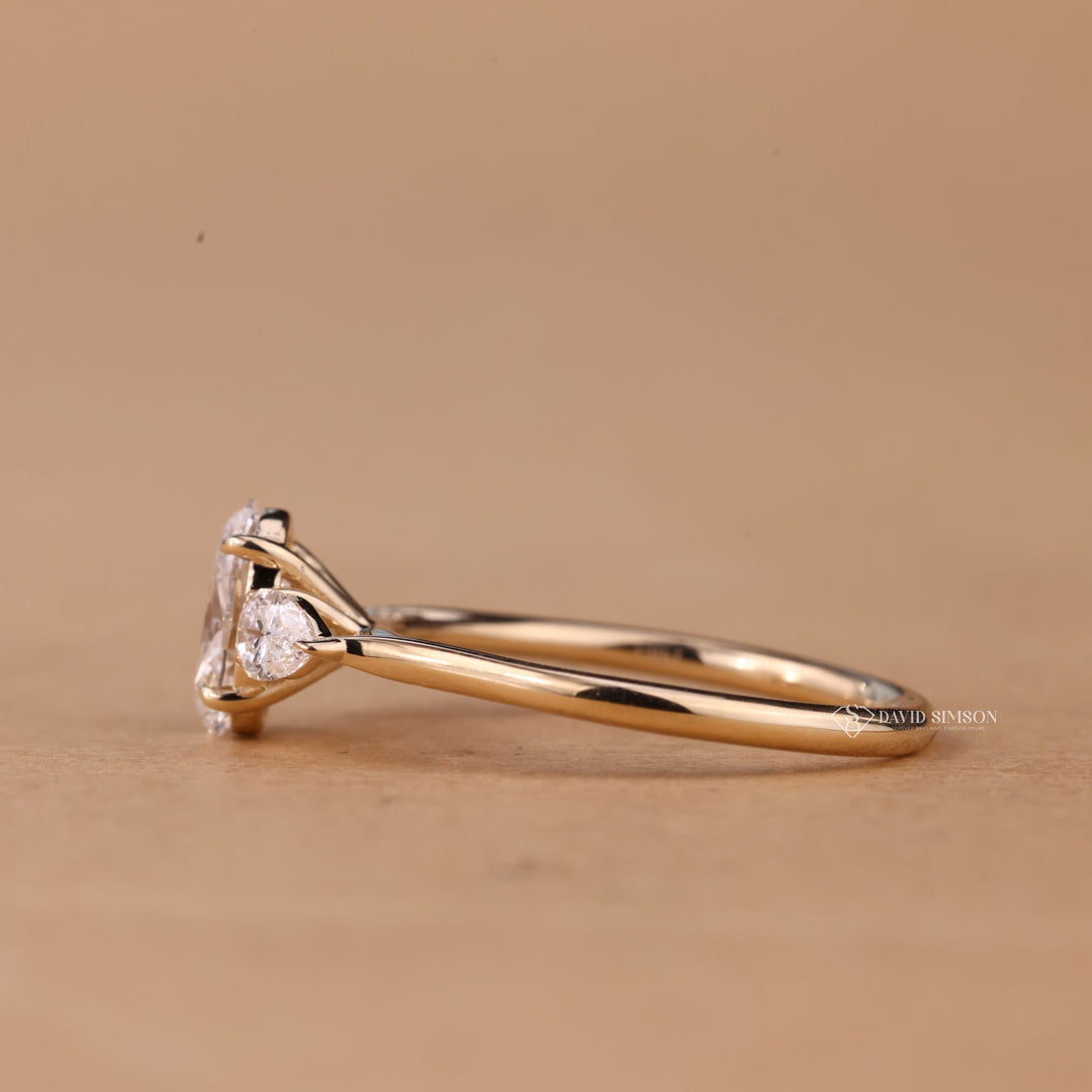 2 Carat Oval Moissanite
Conflict Free Ring
Classic Three Stone Set
Moissanite Trilogy Ring
