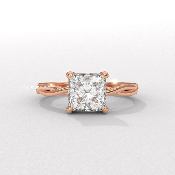 Rose gold twisted diamond engagement rings, How to choose the perfect braided engagement ring, Braided wedding bands with diamond accents,