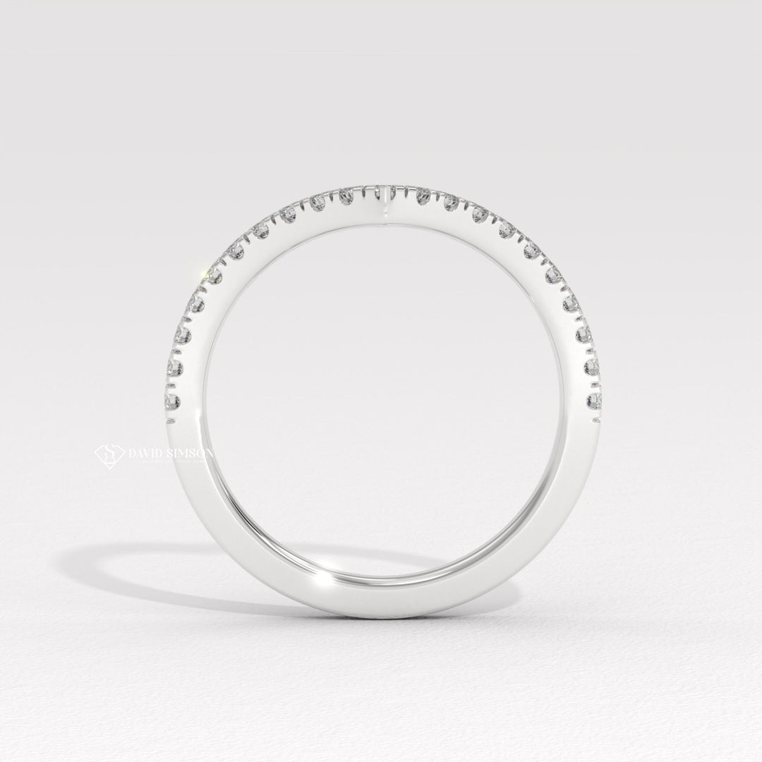 Contoured Wedding Ring
Curved Moissanite Band
Wishbone Ring
Wishbone Wedding Band
Curved Eternity Band
V Shaped Ring
