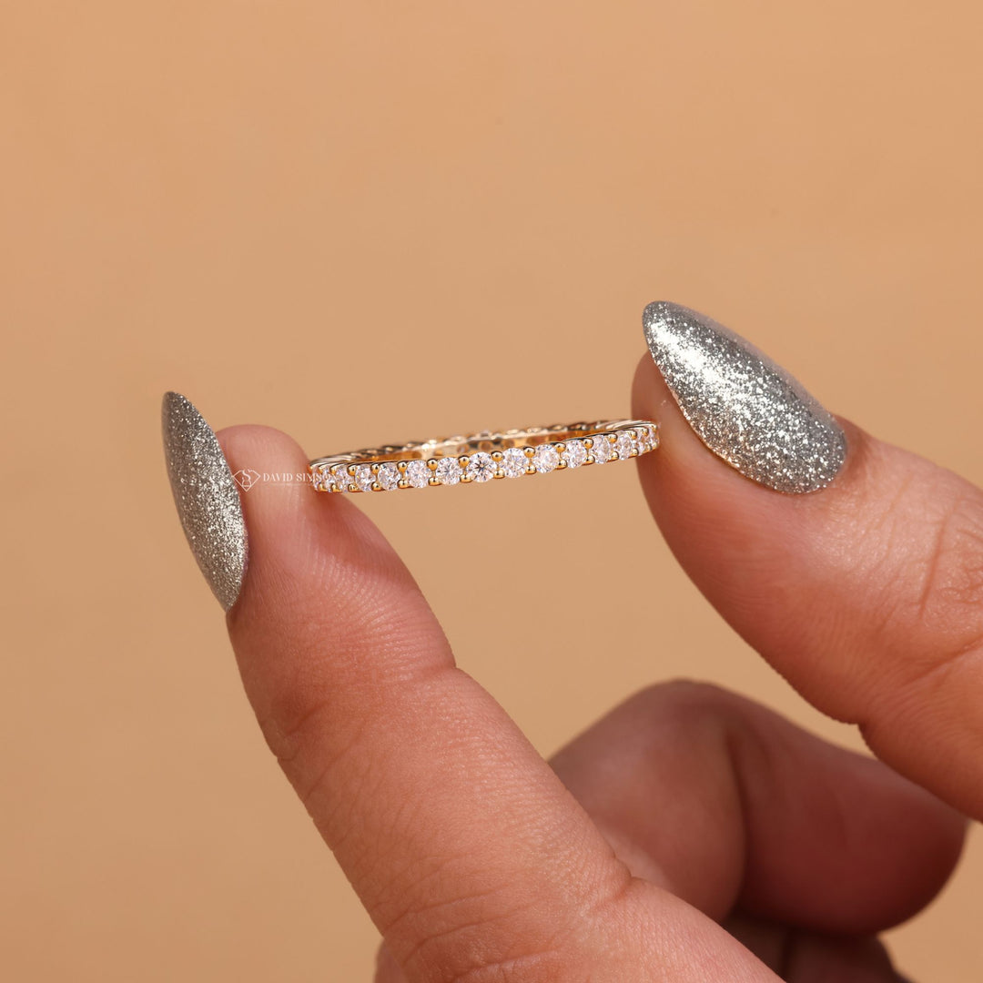 Round Cut Moissanite
Full Eternity Band
Moissanite Wedding Band
Eternity Ring
Round Moissanite Band
