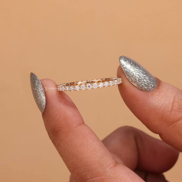 Round Cut Moissanite
Full Eternity Band
Moissanite Wedding Band
Eternity Ring
Round Moissanite Band
