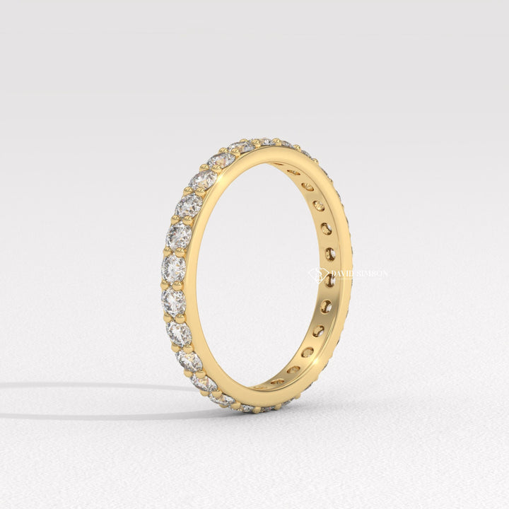 Full Eternity Ring
Round Moissanite Band
Eternity Wedding Band
Moissanite Wedding Ring