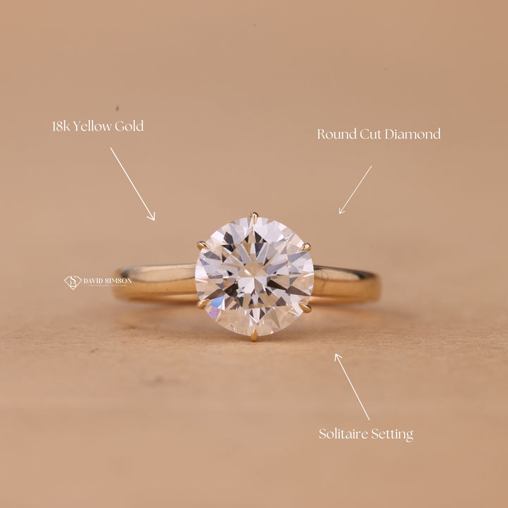 Lab Grown Round Ring
VVS1 Round Moissanite
White Gold Cathedral Ring
Rose Gold Moissanite Ring
Elegant Solitaire Ring
Classic Cathedral Setting
