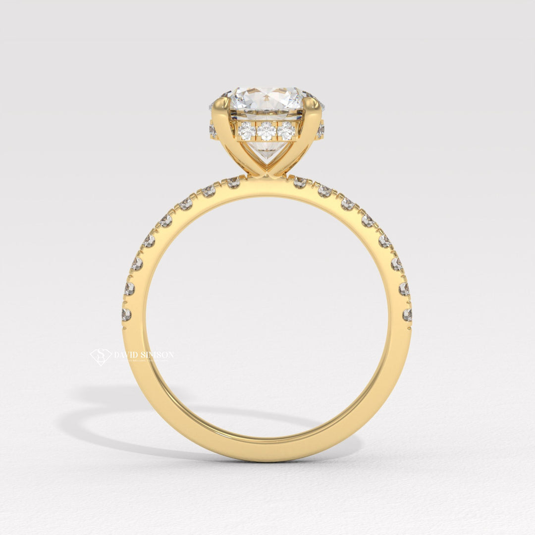 Round channel set engagement ring, Round unique engagement ring, Round traditional engagement ring, Round minimalist engagement ring, Round delicate engagement ring, Round timeless engagement ring, Round elegant engagement ring
