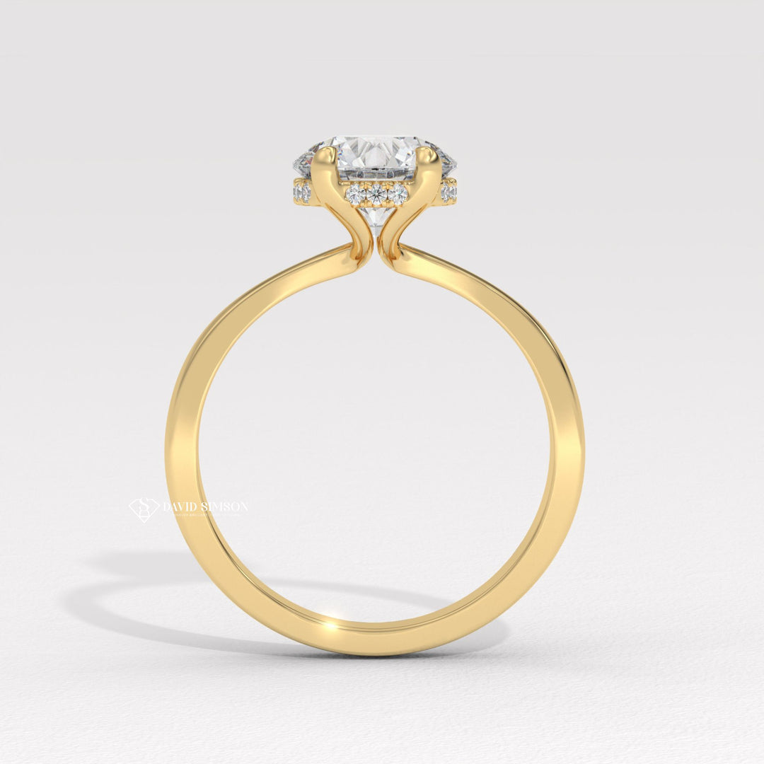 Round timeless engagement ring, Round elegant engagement ring, Round whimsical engagement ring, Round glamorous engagement ring, Round sophisticated engagement ring