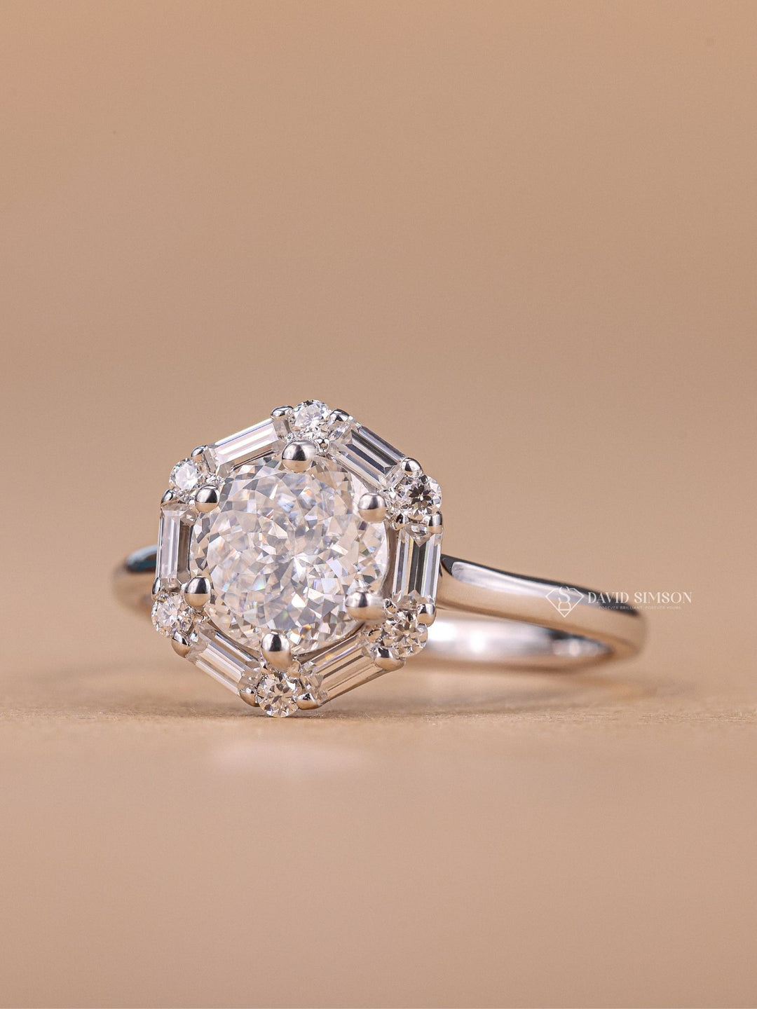Round handmade engagement ring, Round customized engagement ring, Round made-to-order engagement ring, Round personalized engagement ring, Round exclusive engagement ring, 