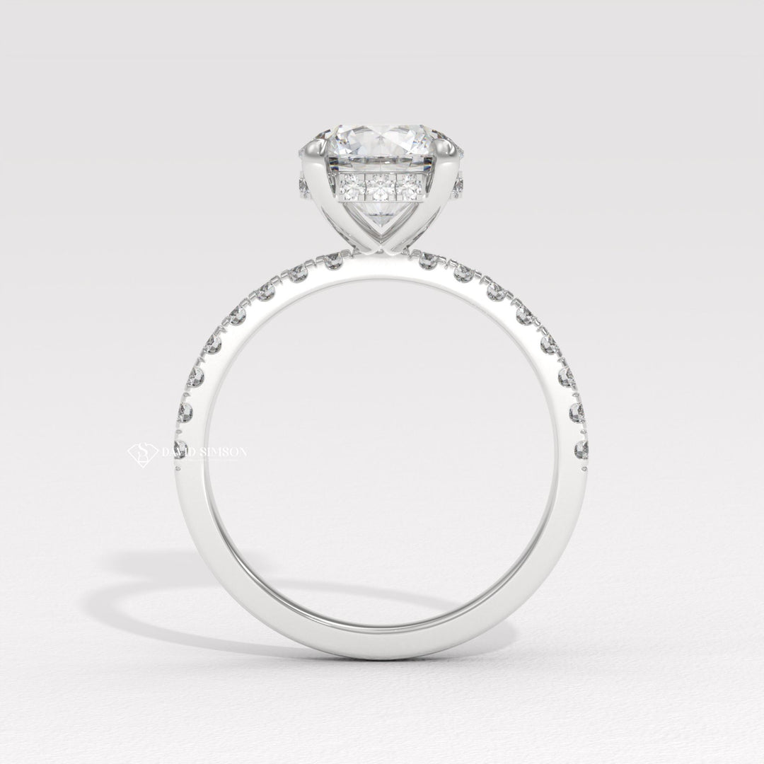 Round local engagement ring, Round handmade engagement ring, Round customized engagement ring, Round made-to-order engagement ring, Round personalized engagement ring,