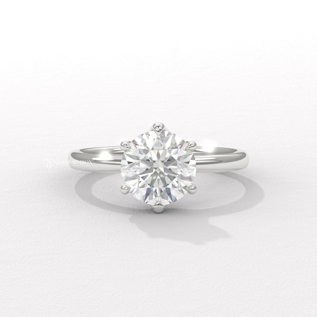 Round local engagement ring, Round handmade engagement ring, Round customized engagement ring, Round made-to-order engagement ring, Round personalized engagement ring,