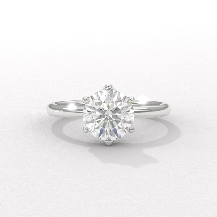 Round local engagement ring, Round handmade engagement ring, Round customized engagement ring, Round made-to-order engagement ring, Round personalized engagement ring,