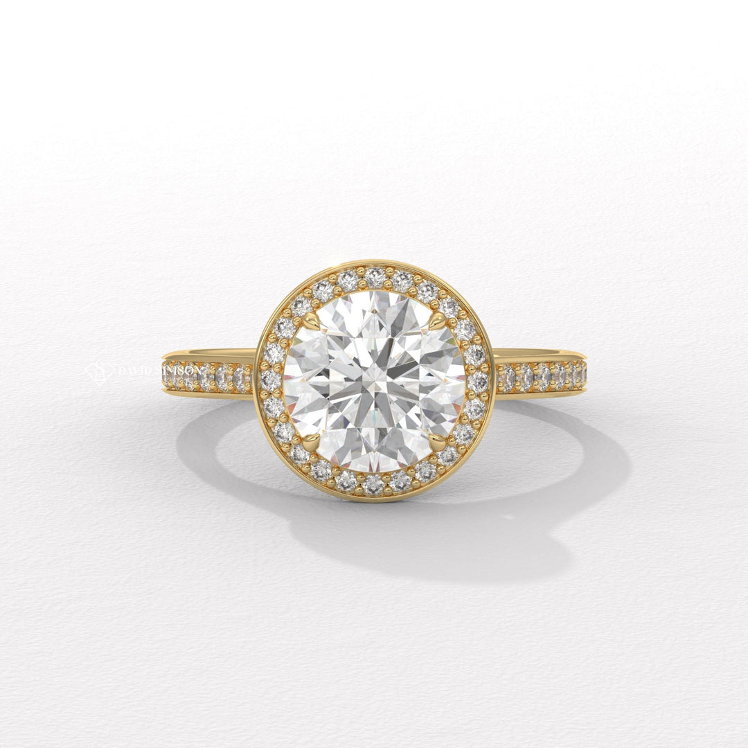Round cut engagement ring, Round diamond engagement ring, Round solitaire engagement ring, Round halo engagement ring, Round pave engagement ring, Round vintage engagement ring,