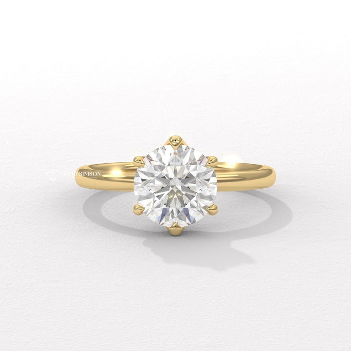 Round whimsical engagement ring, Round glamorous engagement ring, Round sophisticated engagement ring, Round trendy engagement ring, Round fashionable 
