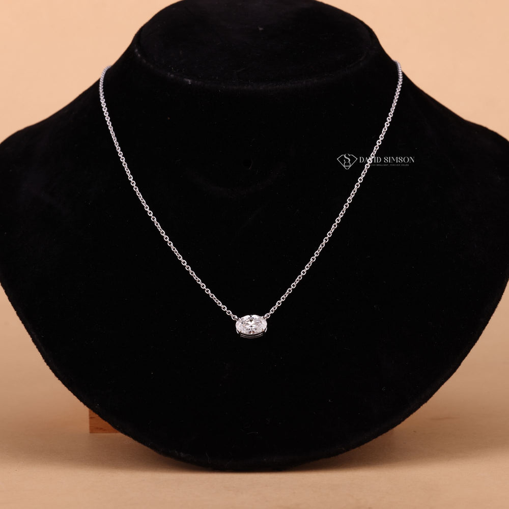 Oval Cut Diamond Pendant
Solitaire Diamond Necklace
Horizontal Diamond Pendant
Oval Shape Necklace
Elegant Solitaire Pendant
