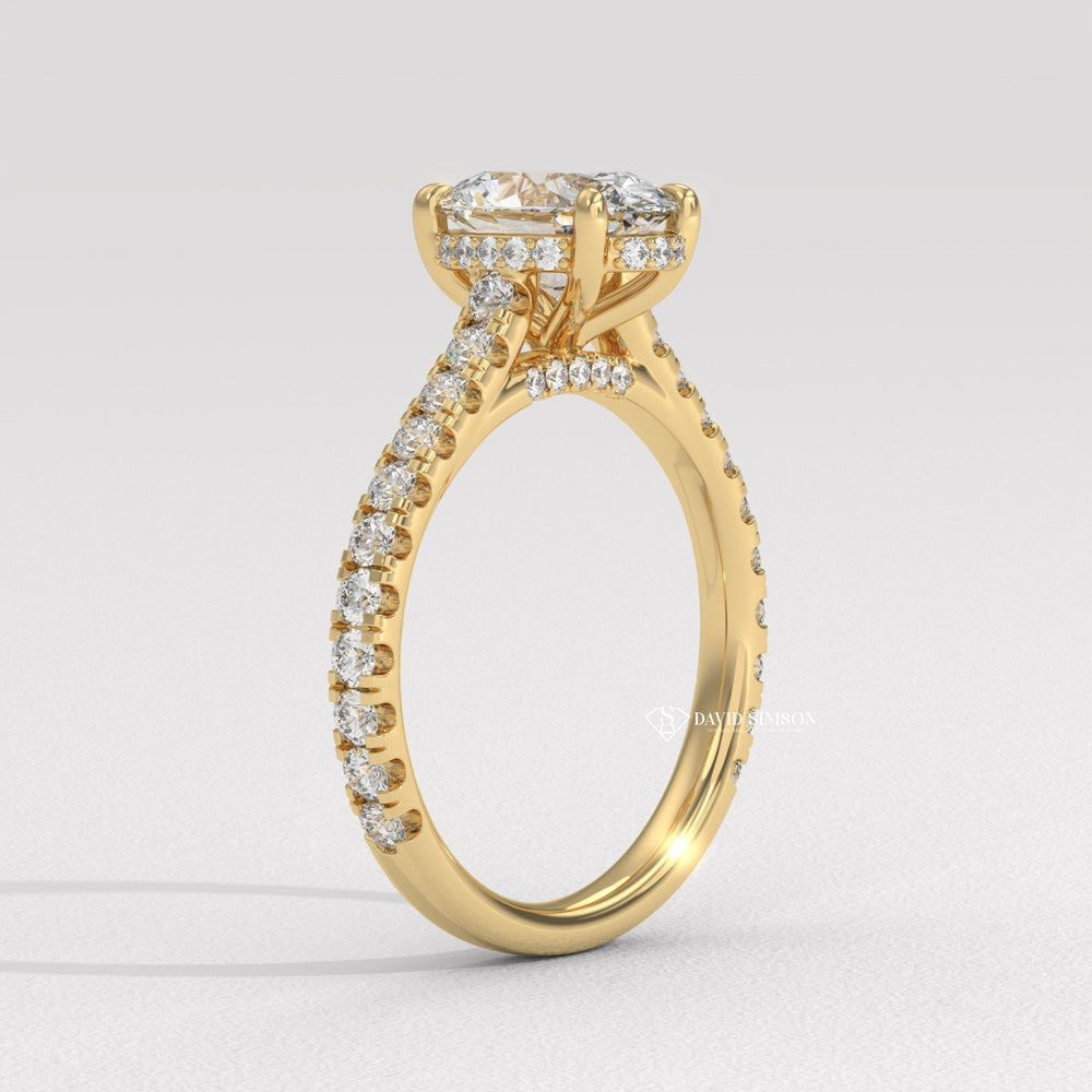 Split shank engagement ring, Pave engagement ring, Channel set engagement ring, Bezel set engagement ring, Tension set engagement ring, Vintage-inspired engagement ring, 