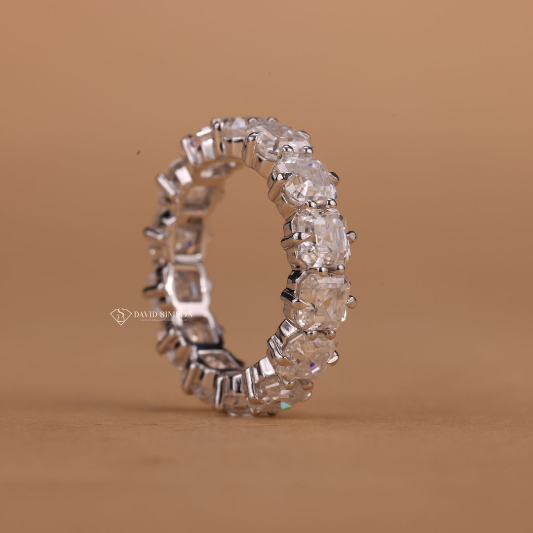 D Color VVS1 Moissanite Band
Lab Created Asscher Cut Ring
Continuous Moissanite Wedding Band
Asscher Cut Anniversary Ring
