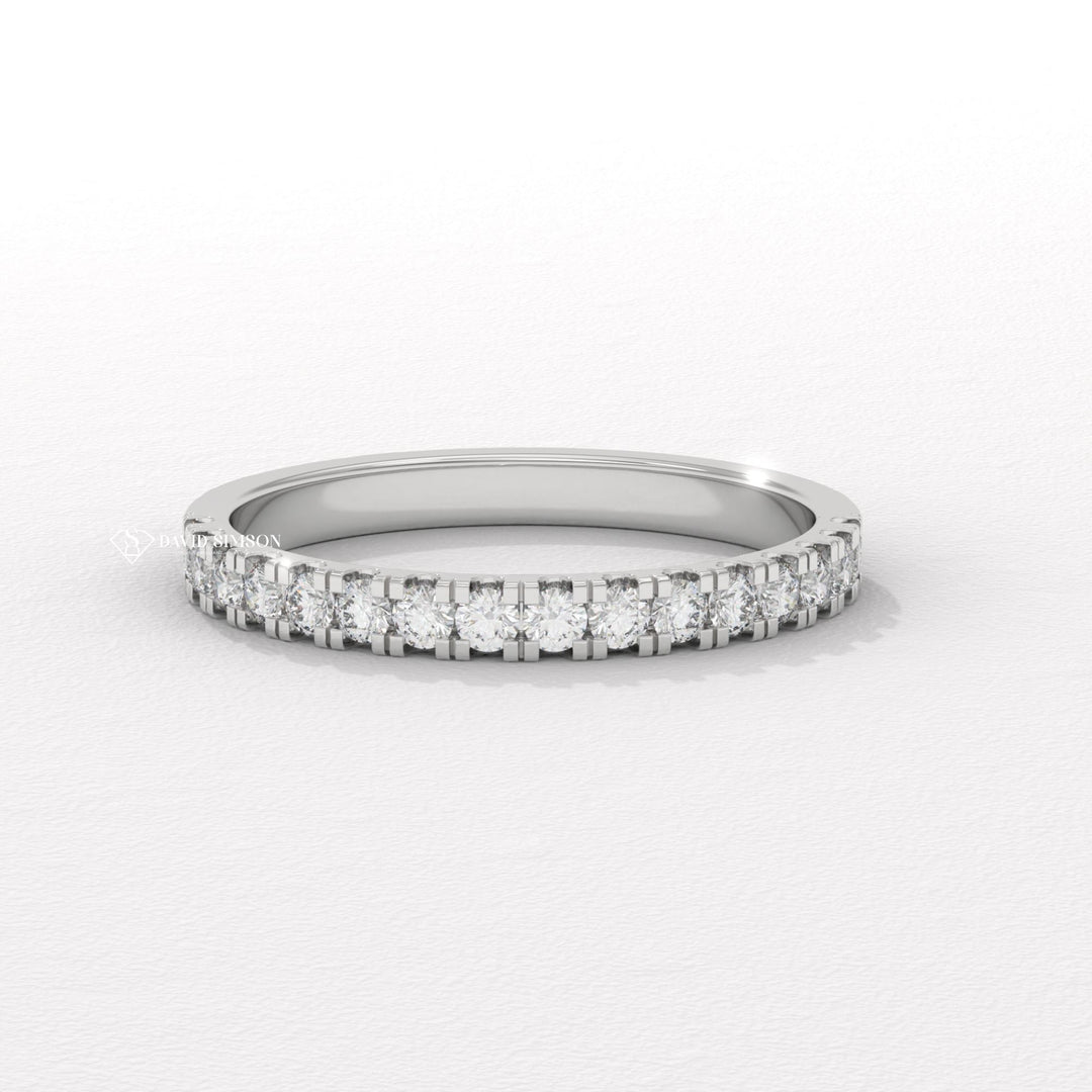 Platinum Eternity Ring
Solid Gold Ring
Sterling Silver Ring
White Gold Stacking