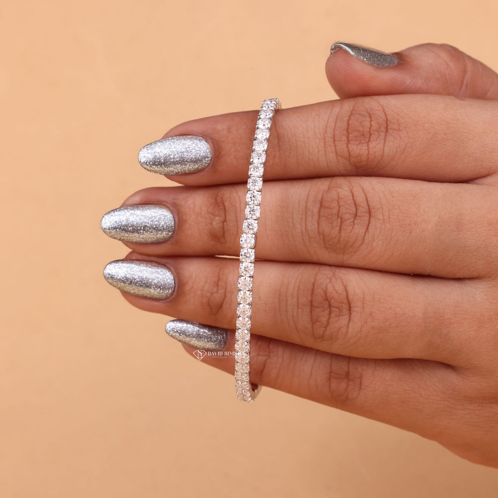 Ethical Tennis Bracelet
Moissanite Diamond Links
14K Gold Moissanite Bracelet
