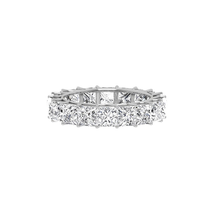 Princess Cut Moissanite Eternity Diamond Wedding Band