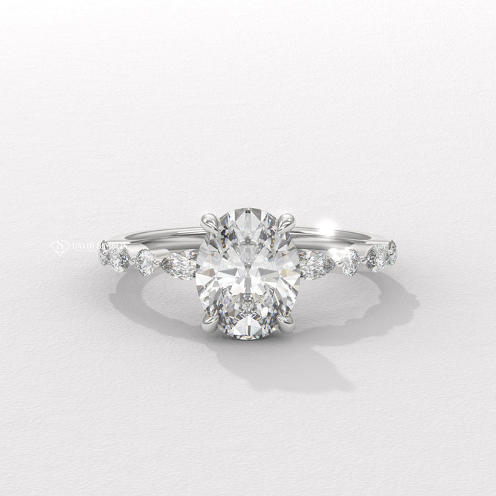 Split shank engagement ring, Pave engagement ring, Channel set engagement ring, Bezel set engagement ring, Tension set engagement ring, Vintage-inspired engagement ring, Art deco engagement ring,