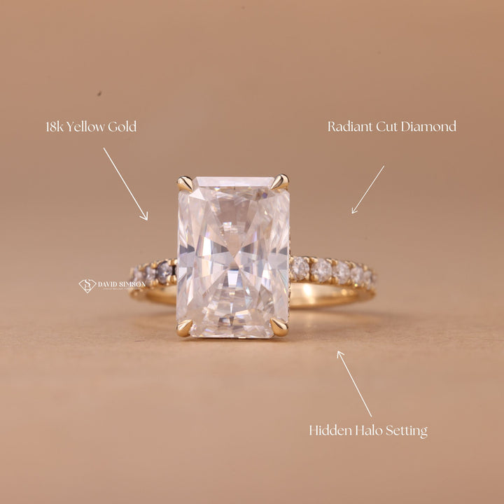 Sustainable Radiant Ring
Ethical Moissanite Solitaire
Conflict Free Radiant Ring
Bridal Hidden Halo Ring
Sparkling Radiant Moissanite
Handcrafted Radiant Ring

