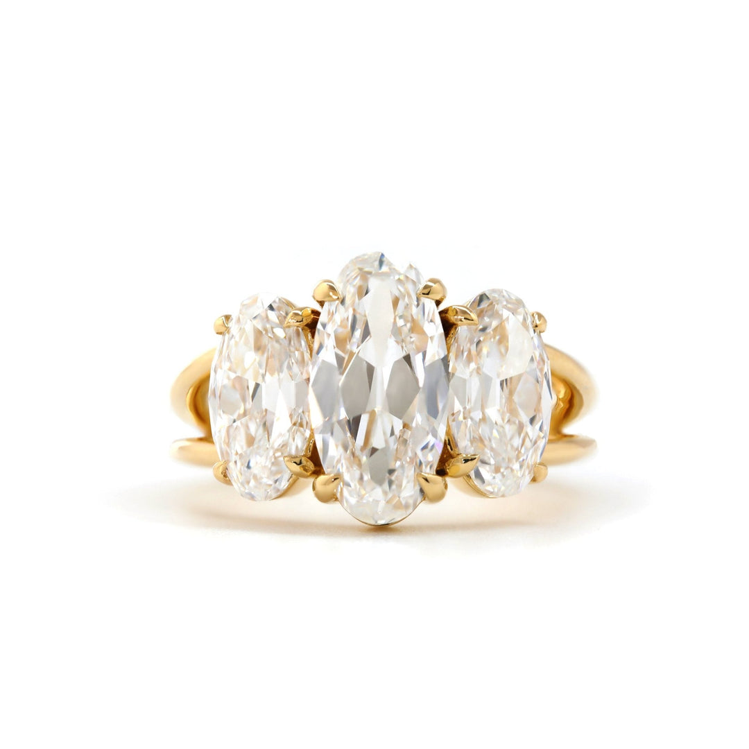 Old Mine Cut Bridal
Past Present Future Ring
Eco Friendly Jewelry
Lab Grown Moissanite
Victorian Style Ring
Sustainable Engagement
Large Oval Moissanite
