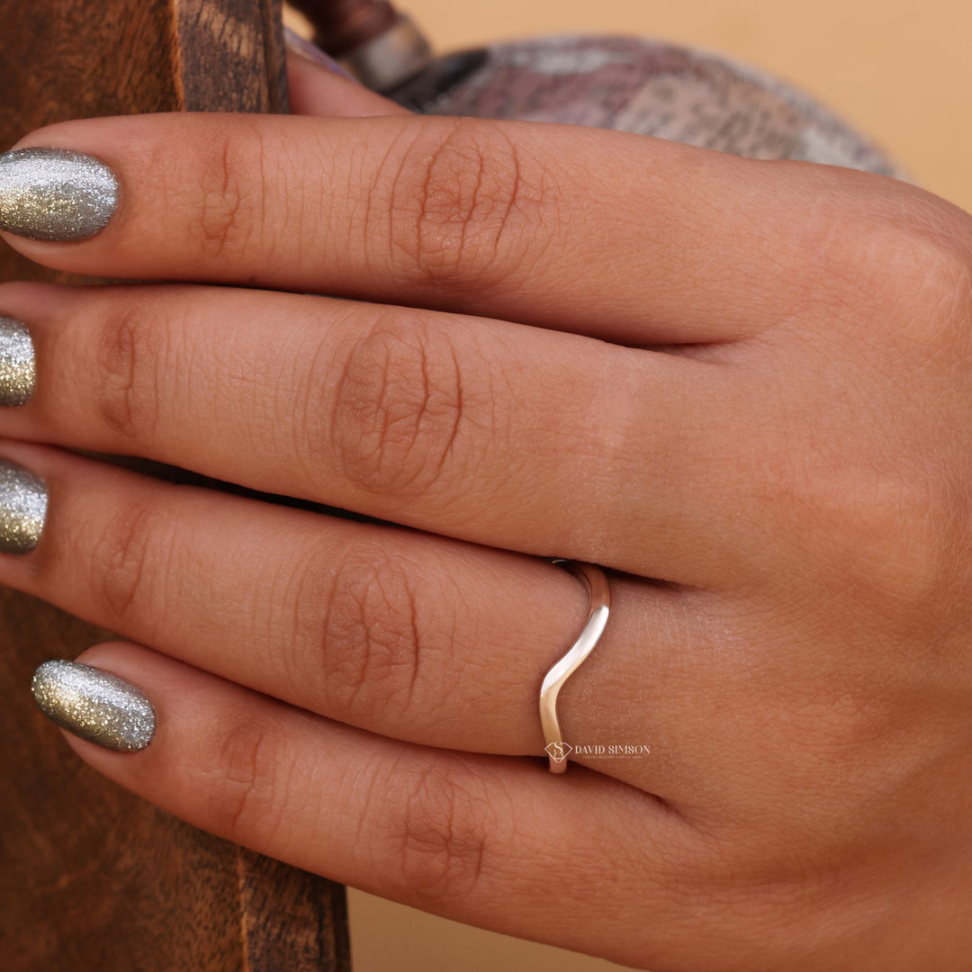Timeless Design, Fine Jewelry, Gold Stacking Ring, Delicate Gold Band, Bridal Accessories, Simple Bridal Band.