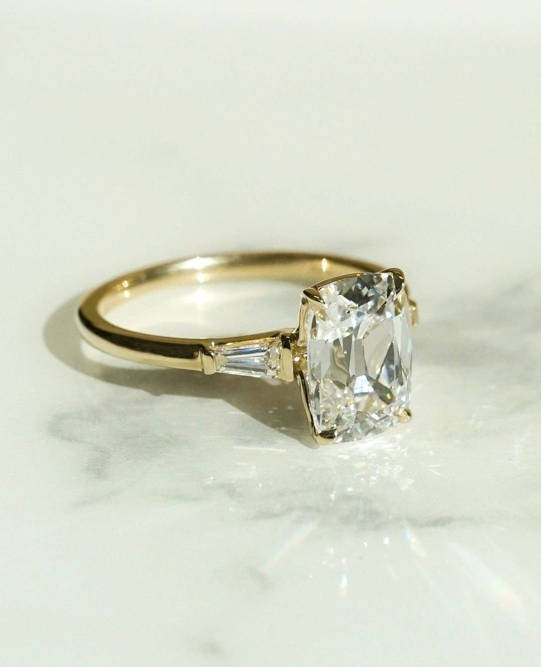 Antique Moissanite Ring
Old Mine Cut Diamond
Three Stone Moissanite
Vintage Cushion Ring
Cushion Cut Solitaire
