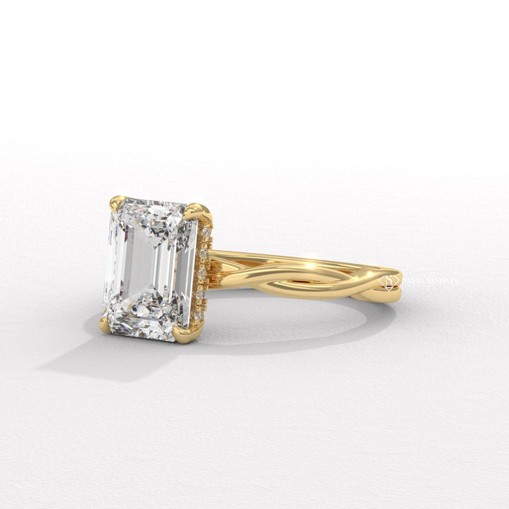 Twisted ring vs solitaire ring comparison, Elegant braided diamond engagement rings, Modern twist engagement rings for brides, 