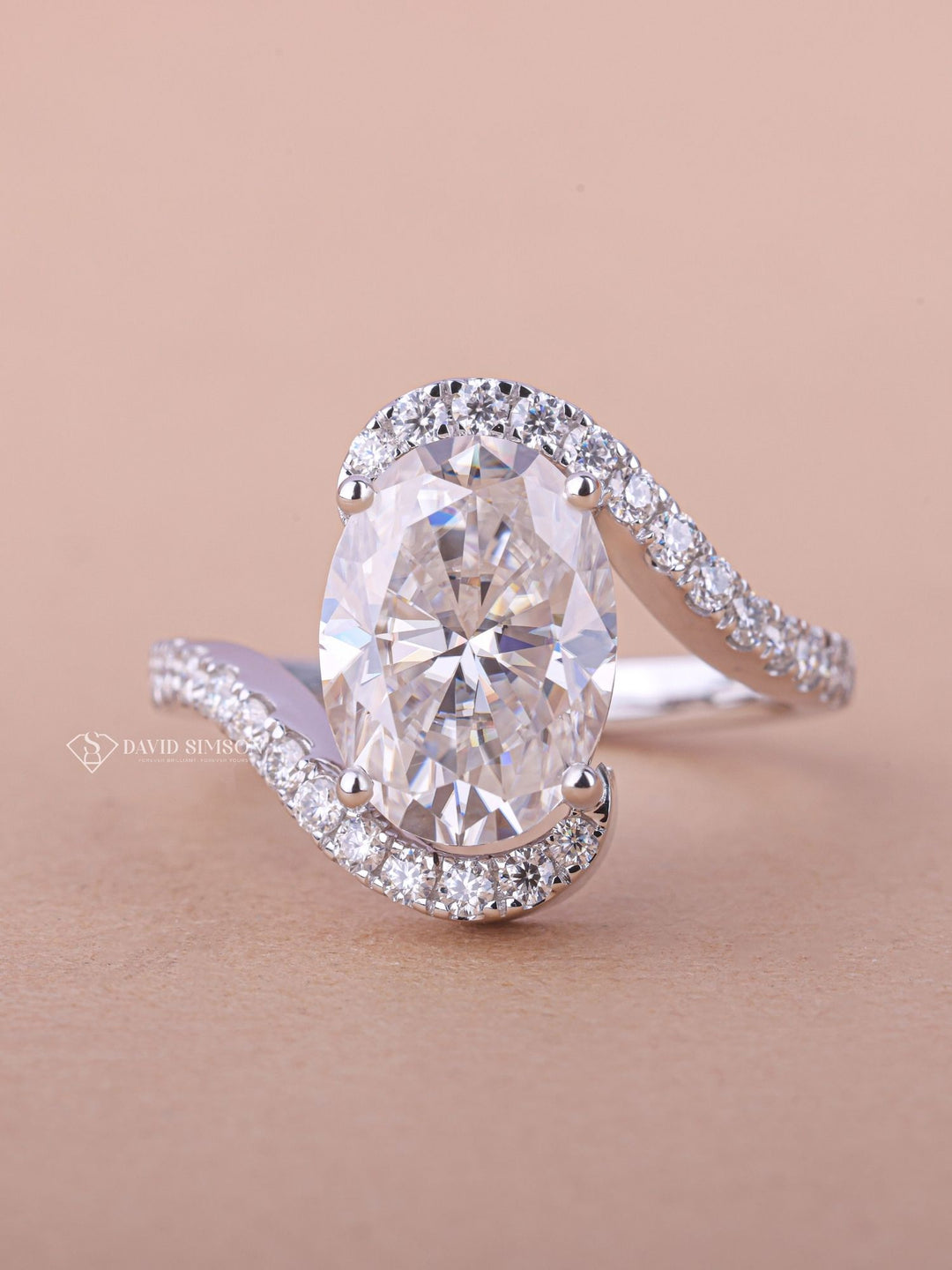 Bypass engagement rings for couples with matching bands,

Emerald cut bypass engagement rings in platinum,

Heart-shaped bypass diamond rings for women,