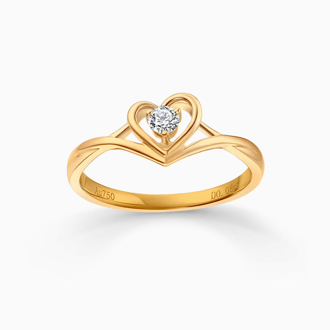 1.0CT Round Cut Split Shank Moissanite Diamond Engagement Ring