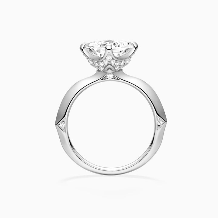 2.0CT Princess Cut Diamond Solitaire Moissanite Engagement Ring