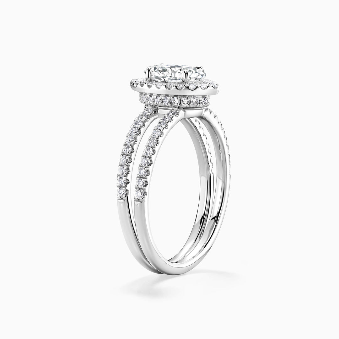 1.50CT Pear Cut Diamond Moissanite Split Shank Engagement Ring