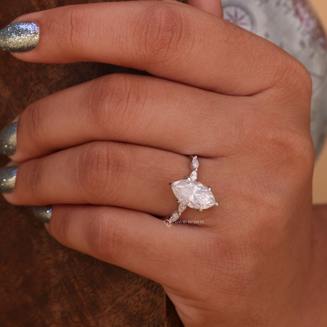 14K Gold Marquise Ring
18K Gold Hidden Halo
Platinum Marquise Pave
D Color Marquise Cut
VVS1 Marquise Moissanite
Lab Diamond Alternative
Sparkling Pave Band
Marquise Bridal Jewelry
