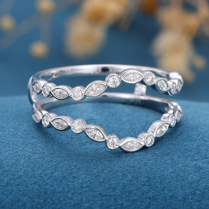 3-60-ct-round-marquise-shaped-moissanite-unique-wedding-band