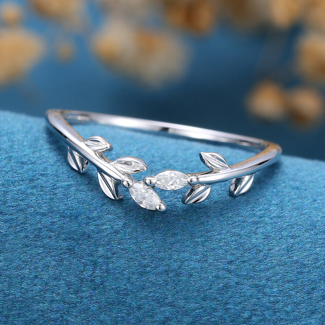 1-40-ct-marquise-shaped-moissanite-nature-inspired-wedding-band